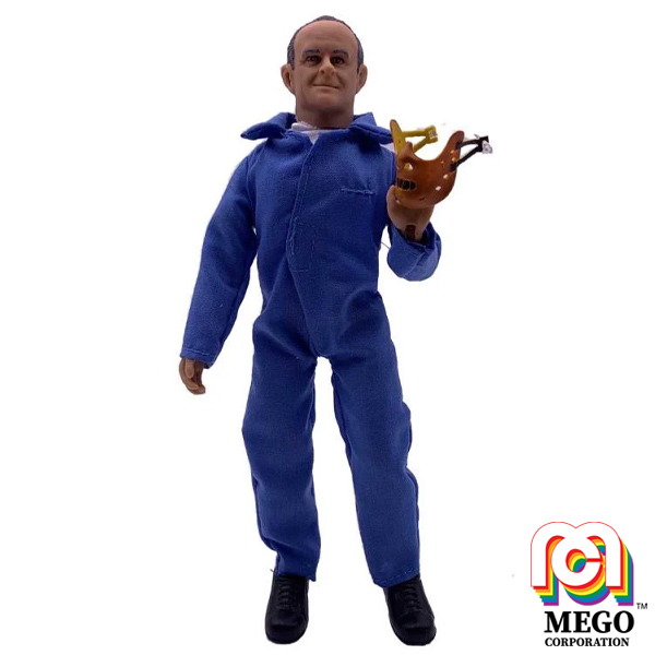 Mego Silence of the Lambs Hannibal Lecter in Blue Jumpsuit 8 Inch Action Figure